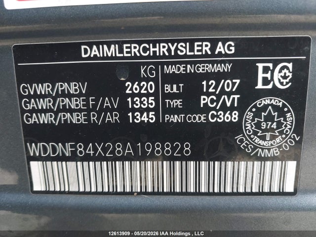 Продажа на аукционе авто 2008 Mercedes-benz S 450 4matic, vin: WDDNF84X28A198828, номер лота: 12613909