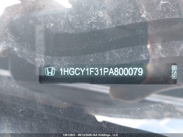 Aukcja sprzedaży 2023 Honda Accord Ex, vin: 1HGCY1F31PA800079, numer aukcji: 12613923