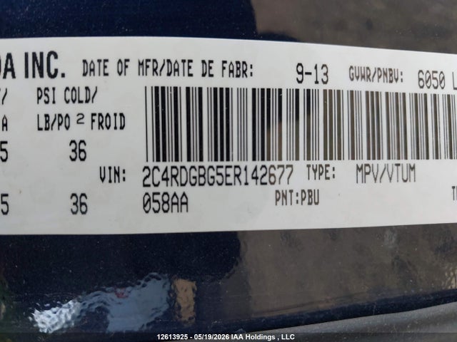 2C4RDGBG5ER142677 Dodge Grand Caravan Se