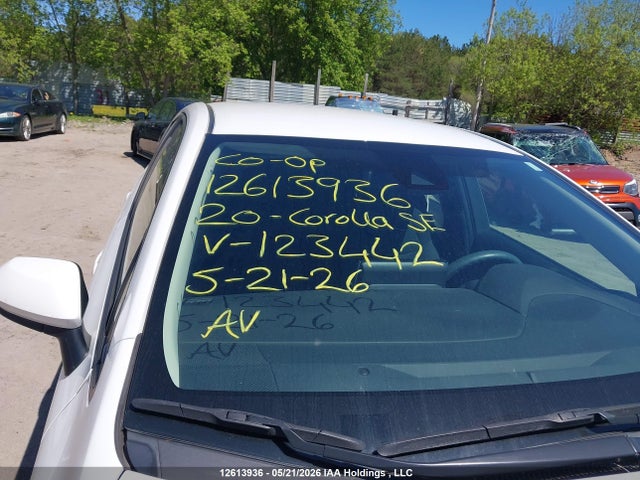 Продаж на аукціоні авто 2020 Toyota Corolla Le, vin: 5YFBPRBE4LP123442, номер лоту: 12613936