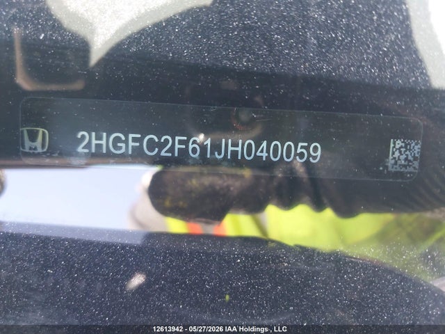2HGFC2F61JH040059 Honda CIVIC SE