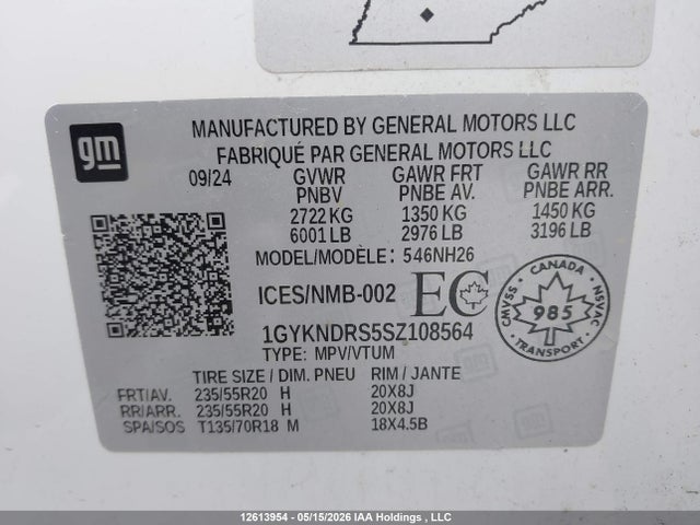 Cadillac Xt5 Premium Luxury Awd 2025 1GYKNDRS5SZ108564 Image 18
