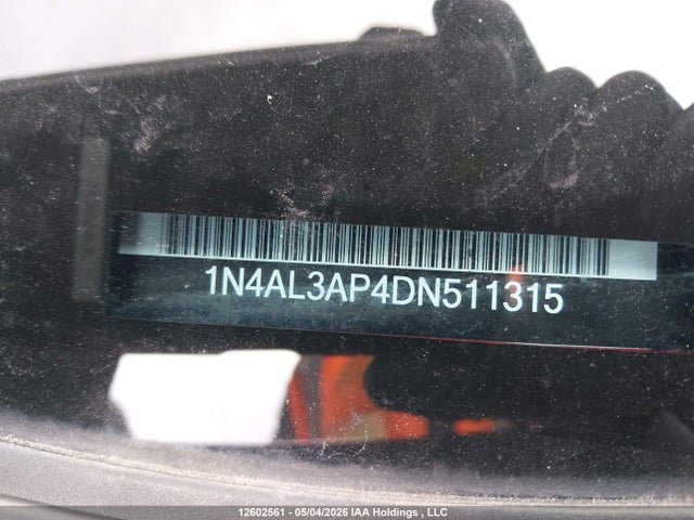 2013 Nissan Altima 2.5/2.5 S/2.5 Sl/2.5 Sv მანქანა იყიდება აუქციონზე, vin: 1N4AL3AP4DN511315, აუქციონის ნომერი: 12602561