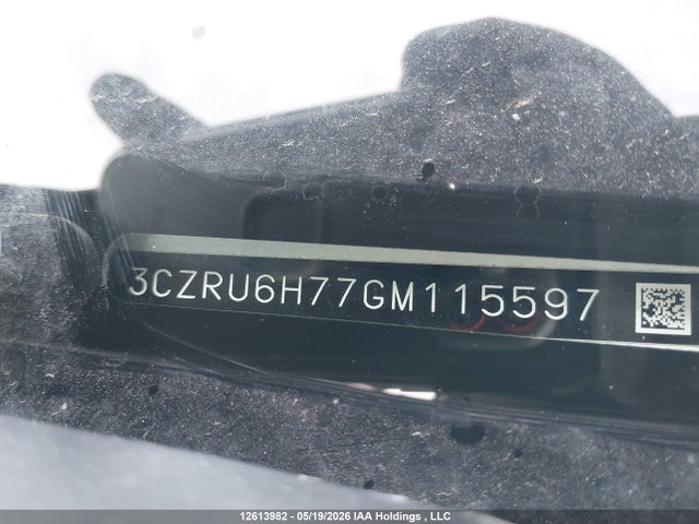 3CZRU6H77GM115597 Honda Hr-v Ex-l