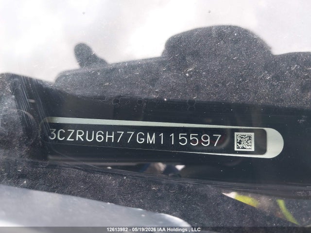 3CZRU6H77GM115597 Honda Hr-v Ex-l