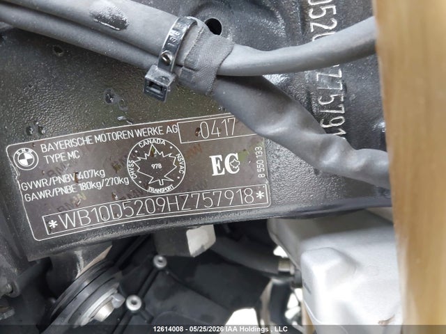 12614008 :رقم المزاد ، WB10D5209HZ757918 vin ، 2017 Bmw S 1000 R مزاد بيع