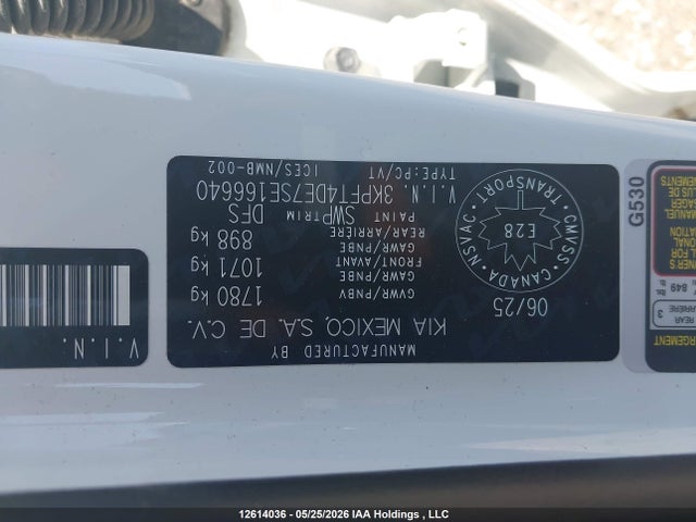 2025 Kia K4 Lx მანქანა იყიდება აუქციონზე, vin: 3KPFT4DE7SE166640, აუქციონის ნომერი: 12614036