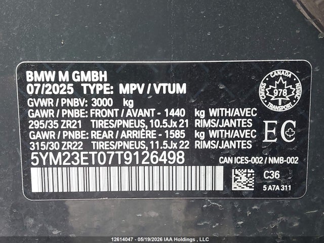 BMW X6 M Competition 2026 5YM23ET07T9126498 Image 9