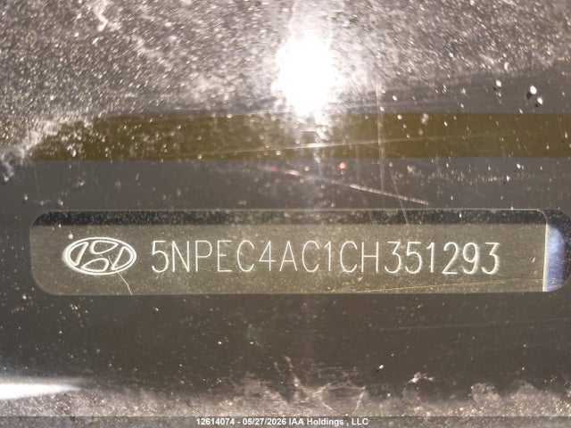 Aukcja sprzedaży 2012 Hyundai Sonata Se/limited, vin: 5NPEC4AC1CH351293, numer aukcji: 12614074