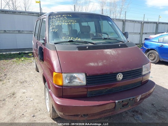 12614103 :رقم المزاد ، WV2KC0709NH045485 vin ، 1992 Volkswagen Eurovan Gl مزاد بيع