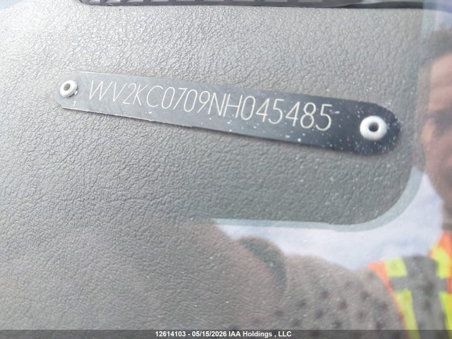 12614103 :رقم المزاد ، WV2KC0709NH045485 vin ، 1992 Volkswagen Eurovan Gl مزاد بيع