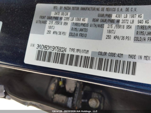 3MVDMBCM1SM758024 Mazda Cx-30 Gs