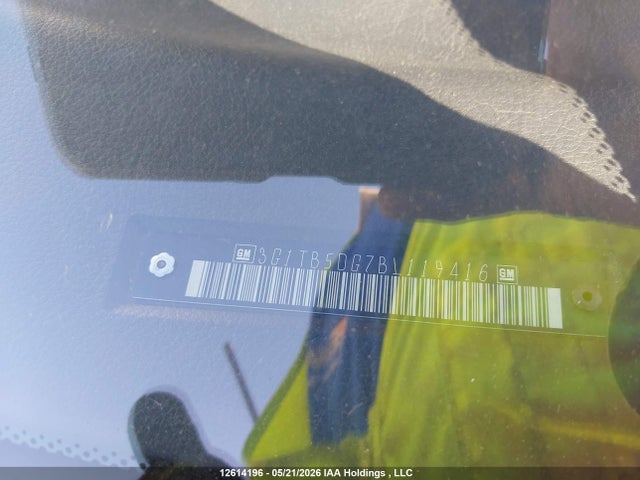 12614196 :رقم المزاد ، 3G1TB5DG7BL119416 vin ، 2011 Chevrolet Aveo مزاد بيع