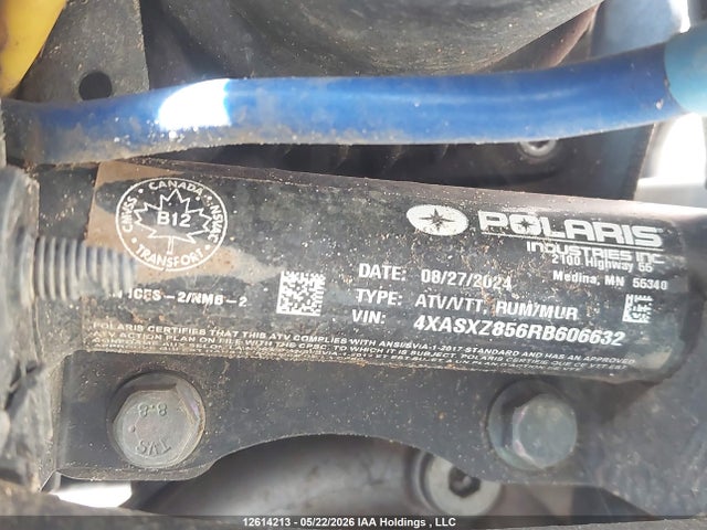 4XASXZ856RB606632 Polaris Sportsman 850 Ultimate Trail Le