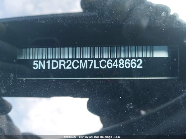 12614227 :رقم المزاد ، 5N1DR2CM7LC648662 vin ، 2020 Nissan Pathfinder Sl مزاد بيع