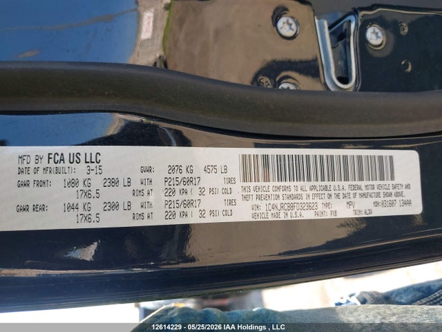 2015 Jeep Patriot მანქანა იყიდება აუქციონზე, vin: 1C4NJRCB8FD323623, აუქციონის ნომერი: 12614229
