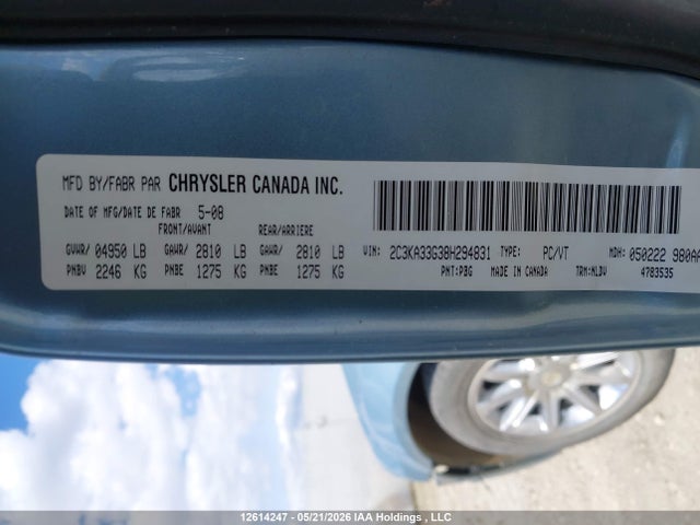 Продажа на аукционе авто 2008 Chrysler 300 Limited, vin: 2C3KA33G38H294831, номер лота: 12614247