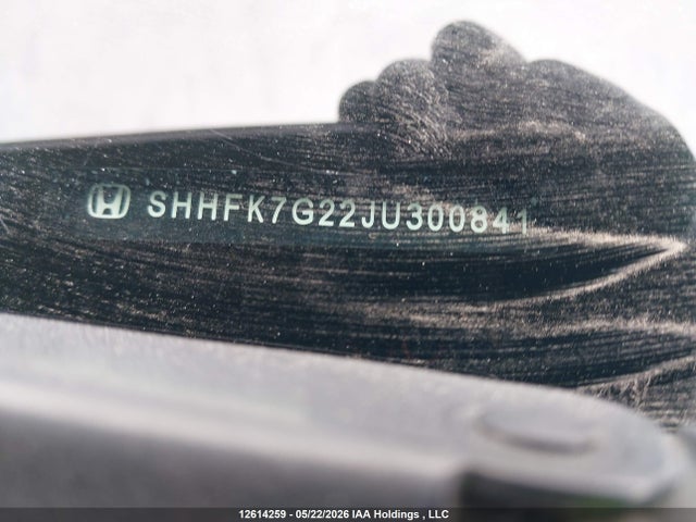 12614259 :رقم المزاد ، SHHFK7G22JU300841 vin ، 2018 Honda Civic Lx مزاد بيع