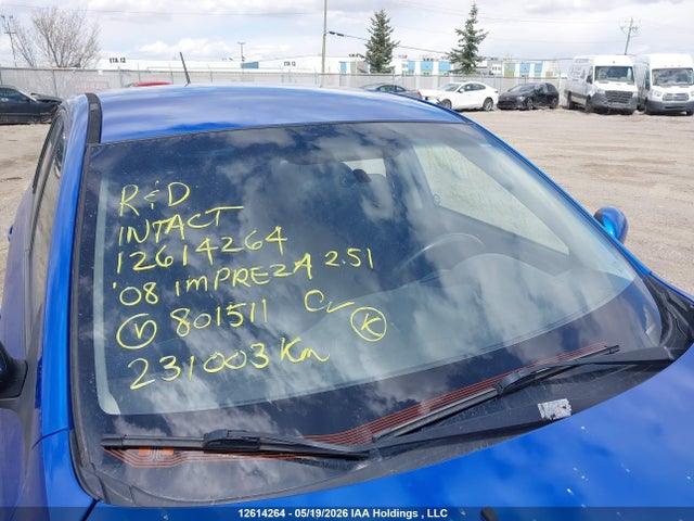 Aukcja sprzedaży 2008 Subaru Impreza 2.5i, vin: JF1GH62698H801511, numer aukcji: 12614264