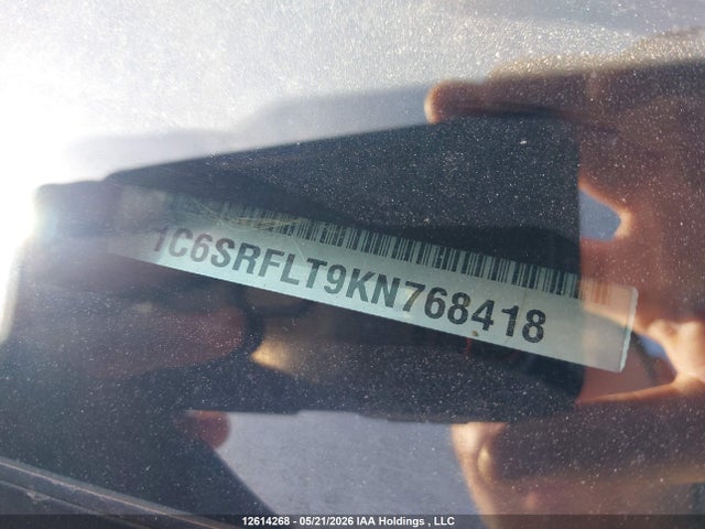 12614268 :رقم المزاد ، 1C6SRFLT9KN768418 vin ، 2019 Ram 1500 Rebel مزاد بيع