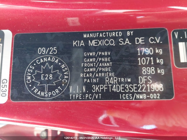 KIA K4 Lx 2025 3KPFT4DE3SE221908 Image 9