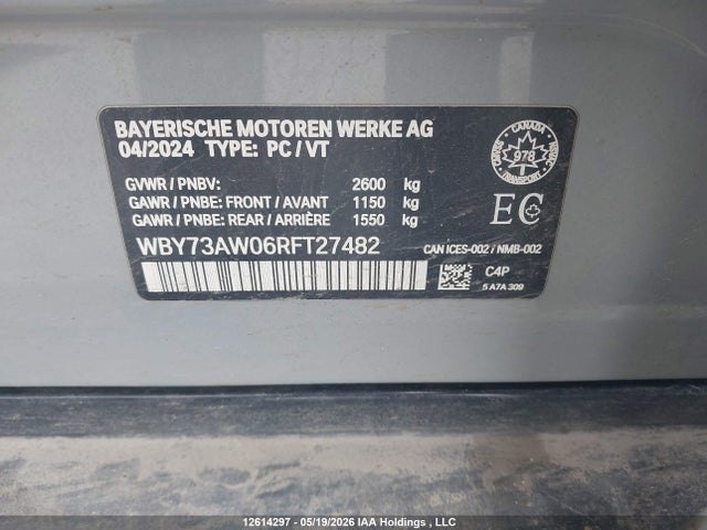 BMW I4 Edrive40 2024 WBY73AW06RFT27482 Image 9