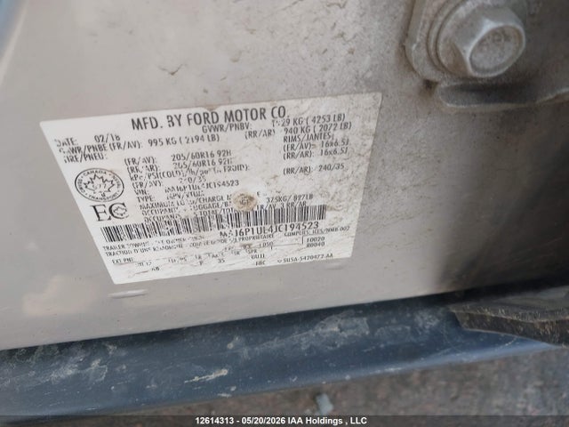 MAJ6P1UL4JC194523 Ford Ecosport Se