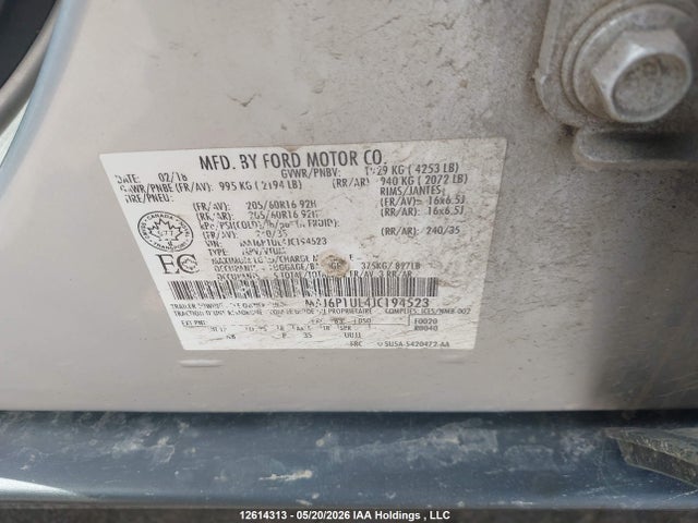 MAJ6P1UL4JC194523 Ford Ecosport Se
