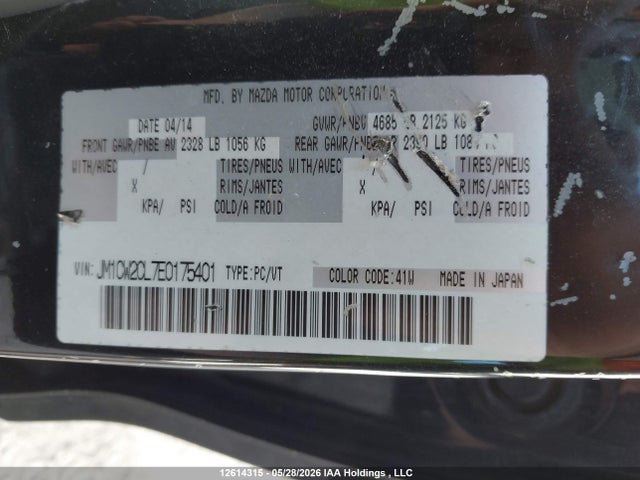 Mazda MAZDA5 2014 JM1CW2CL7E0175401 Image 9
