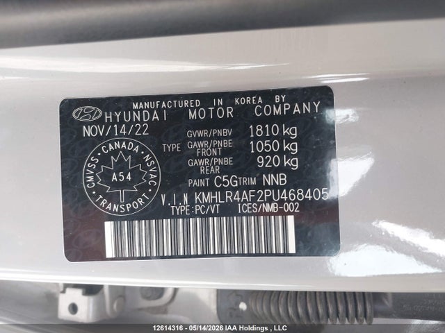 12614316 :رقم المزاد ، KMHLR4AF2PU468405 vin ، 2023 Hyundai Elantra N Line Unlimited Dct مزاد بيع