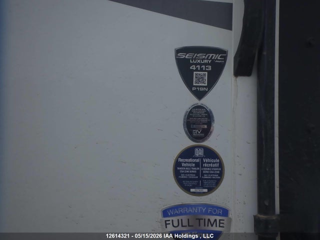12614321 :رقم المزاد ، 1UJCGSCVXP19N0091 vin ، 2023 Jayco Siesmic 4113 Siesmic 4113 مزاد بيع