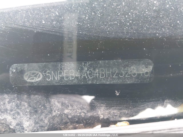 12614352 :رقم المزاد ، 5NPEB4AC4BH232848 vin ، 2011 Hyundai Sonata Gls مزاد بيع