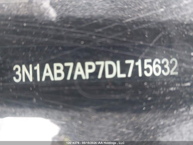 2013 Nissan Sentra მანქანა იყიდება აუქციონზე, vin: 3N1AB7AP7DL715632, აუქციონის ნომერი: 12614376