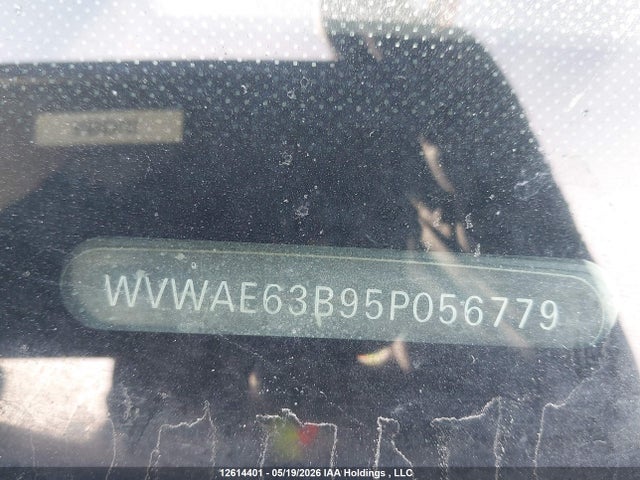 Aukcja sprzedaży 2005 Volkswagen Passat Gls Tdi, vin: WVWAE63B95P056779, numer aukcji: 12614401