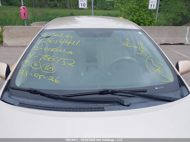 2012 Toyota Corolla მანქანა იყიდება აუქციონზე, vin: 2T1BU4EE2CC766752, აუქციონის ნომერი: 12614411