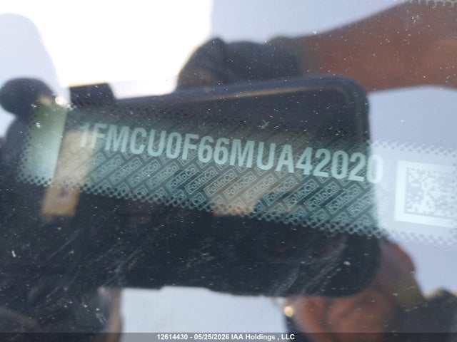 1FMCU0F66MUA42020 Ford ESCAPE S