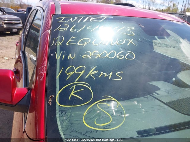 12614443 :رقم المزاد ، 2GNALDEK0C1290060 vin ، 2012 Chevrolet Equinox Lt مزاد بيع