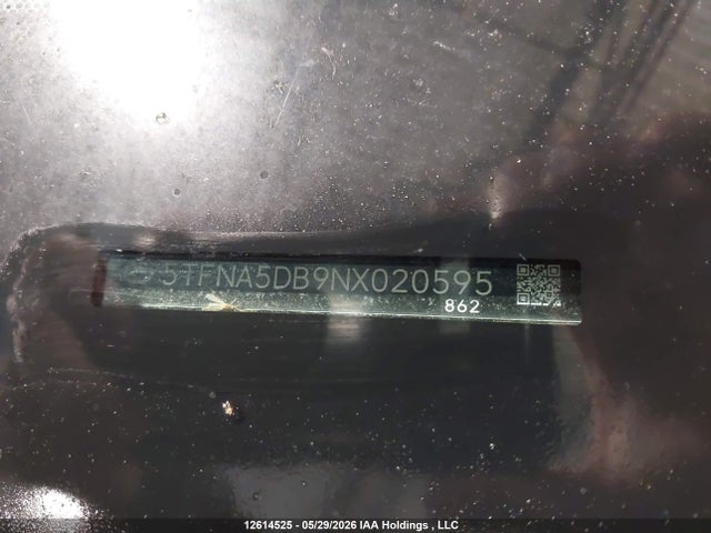 12614525 :رقم المزاد ، 5TFNA5DB9NX020595 vin ، 2022 Toyota Tundra Crewmax Platinum/crewmax 1794 مزاد بيع