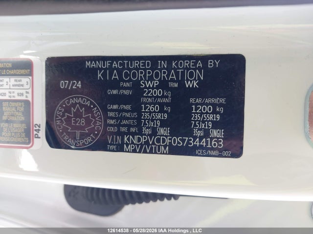 KNDPVCDF0S7344163 KIA Sportage Ex/ex Premium