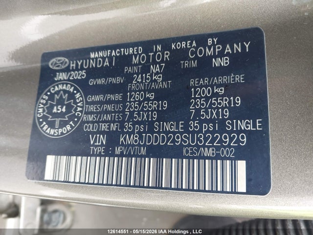 Hyundai Tucson Ultimate 2025 KM8JDDD29SU322929 Image 19