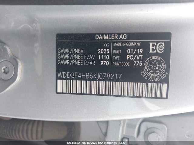 Продажа на аукционе авто 2019 Mercedes-benz A 250 4matic, vin: WDD3F4HB6KJ079217, номер лота: 12614552