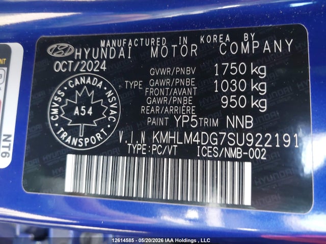 Hyundai Elantra Preferred 2025 KMHLM4DG7SU922191 Image 9