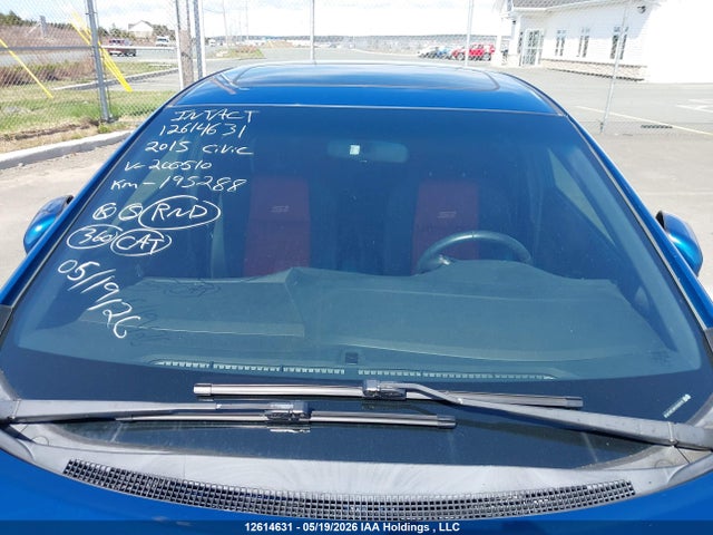 Aukcja sprzedaży 2015 Honda Civic Si Si, vin: 2HGFB6E50FH200510, numer aukcji: 12614631