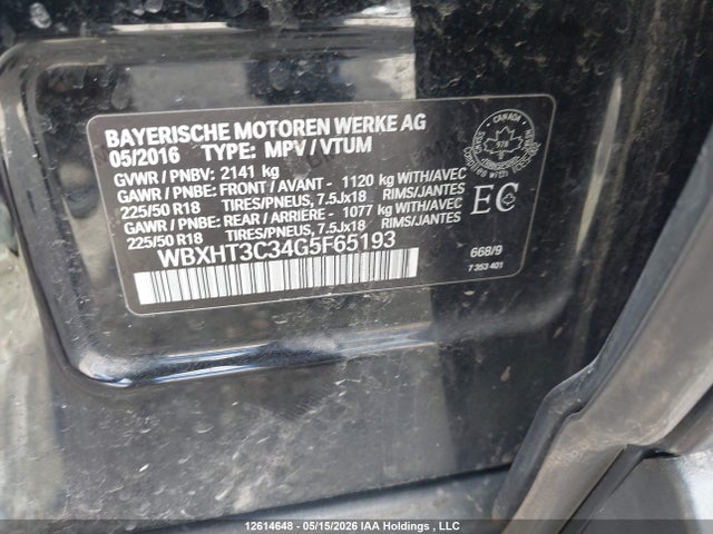 WBXHT3C34G5F65193 BMW X1 Xdrive28i