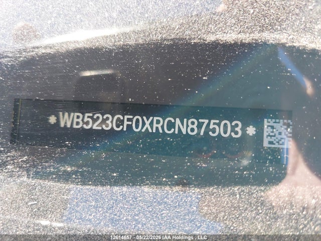 12614657 :رقم المزاد ، WB523CF0XRCN87503 vin ، 2024 Bmw Ix Xdrive50 مزاد بيع