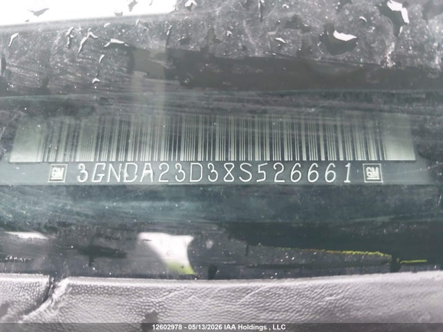 2008 Chevrolet Hhr Lt მანქანა იყიდება აუქციონზე, vin: 3GNDA23D38S526661, აუქციონის ნომერი: 12602978