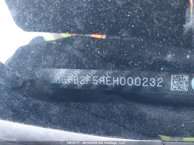 12614717 :رقم المزاد ، 2HGFB2F59EH000232 vin ، 2014 Honda Civic Ex 4dr مزاد بيع
