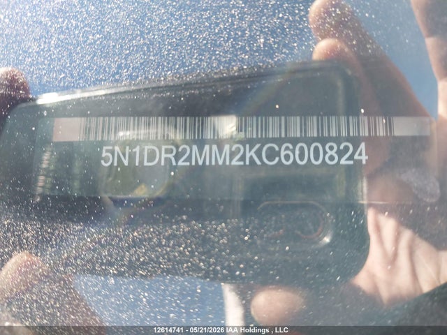 Aukcja sprzedaży 2019 Nissan Pathfinder S/sl/sv/platinum, vin: 5N1DR2MM2KC600824, numer aukcji: 12614741
