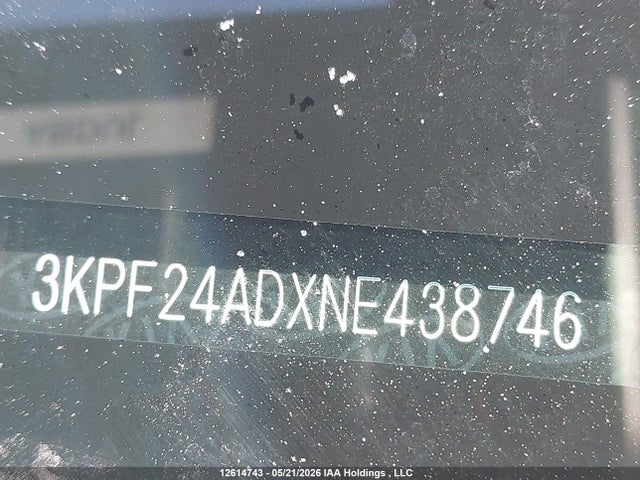 12614743 :رقم المزاد ، 3KPF24ADXNE438746 vin ، 2022 Kia Forte Fe/lxs مزاد بيع