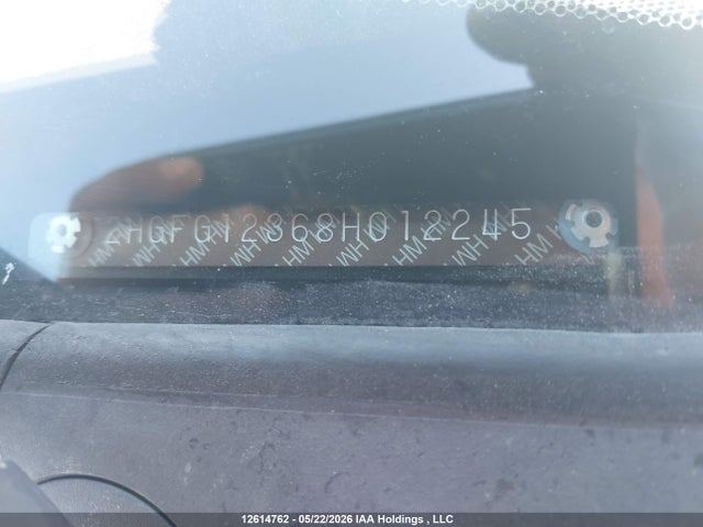12614762 :رقم المزاد ، 2HGFG12368H012245 vin ، 2008 Honda Civic Dx-g مزاد بيع
